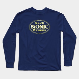 Bionic Club Member in Yellow and White/Distressed Long Sleeve T-Shirt